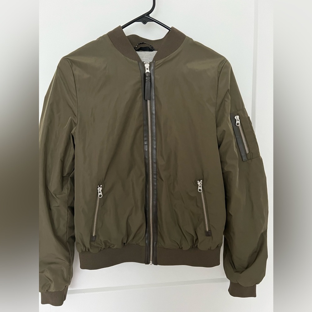 Mackage Aritzia Cara Bomber Jacket w/ leather trim